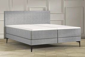 Sivá kontinentálna posteľ Emma Elite boxspring Komfort 200x180