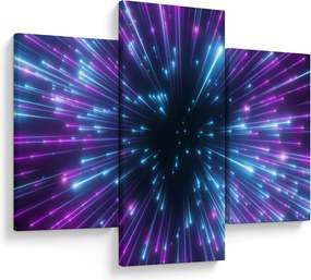 Obraz - Neónový priestor (90x60 cm)