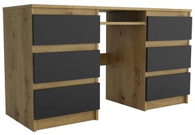 Písací stôl Leo III artisan/čierna