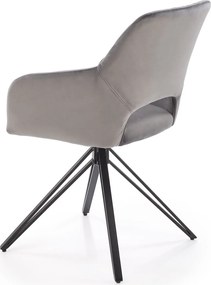 Jedálenská otočná stolička BELEN - šedá