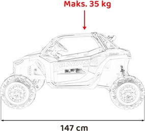 Elektrické autíčko RACING Road 2000 ružové
