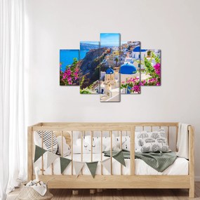 Obraz - Santorini, Grécko (150x105 cm)