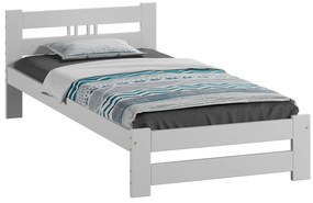 Postel borovice LUX VitBed 100x200cm masiv bílá