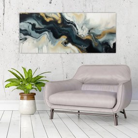 Obraz - Mramorovaná kresba (120x50 cm)