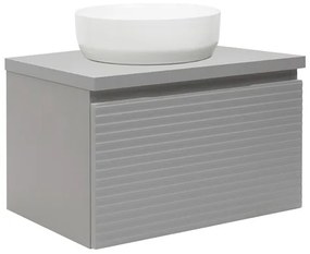 Kúpeľňová skrinka pod umývadlo Naturel Savona 98x43x44, 8 cm sivá mat SAVONA100GMD, 1 ks