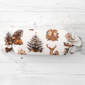 Biante Vankúš valec bonbon Sandra SA-543 Vianočná atmosféra 15x40 cm