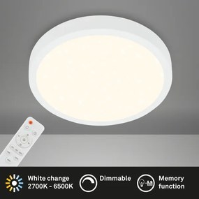 Briloner 3704-016 - LED Stmievateľné stropné svietidlo RUNA LED/22W/230V biela + DO