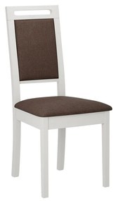 Čalúnená jedálenská stolička Heven XV, Morenie: biela, Poťahové látky: Hygge D91