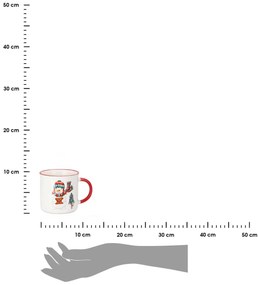 Porcelánový hrnček Christmas1 200ml sada 4ks