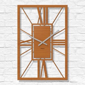 DUBLEZ | Drevené rímske hodiny - Arch Deco