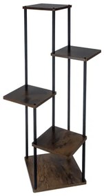 5-úrovňový stojan na kvety v loft štýle