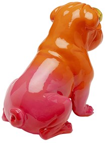 Fashion Dog dekorácia oranžová 17 cm