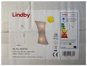 Lindby Lindby - Nástenné svietidlo EBBA 2xE14/4W/230V LW0365