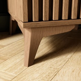 AKCIA Nočný stolík ENTSIAN 40x40cm, dub artisan II. akosť