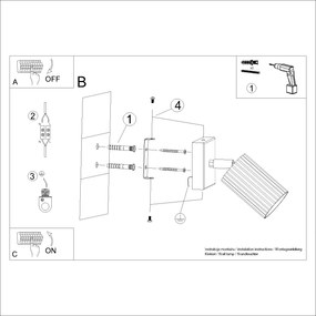 Bodové svietidlo Karbon, 1x tmavobéžové hliníkové tienidlo, (možnosť polohovania)