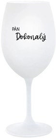 PÁN DOKONALÝ - biely pohár na víno 350 ml