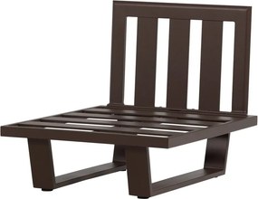 Hnedé kovové/polstrované záhradné kreslo Bear – WOOOD