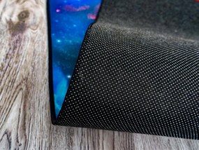 Koberec Galaxia – vesmírny vzor, viacfarebný, protišmykový Rozmer: 100x150 cm