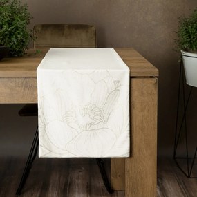 OBRUS BLINK 13 35X220 CM BIELY