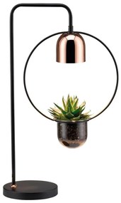 Paulmann 79746 - 1xGU10/20W Stolná lampa FANJA 230V dymová