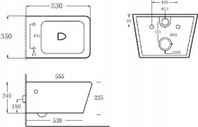 Závesná WC misa Mexen York Rimless