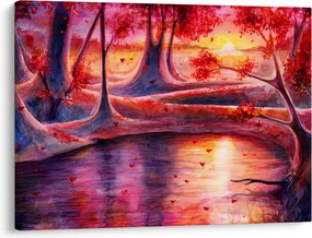 Obraz čarovného lesa (70x50 cm)