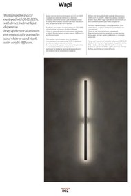 Redo 01-2770 - LED nástenné svietidlo WAPI LED/30W/230V 119 cm biele