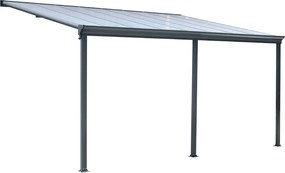 Hliníková pergola BestBerg PZ-15A / 15 m² / šedá