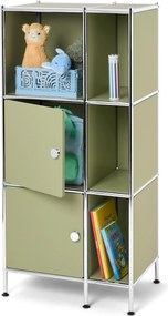 Kovový regál »CN3 Kids« s 2 dvierkami, pistáciový