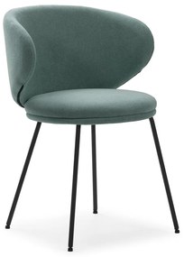 Zelené čalúnené jedálenské kreslá v súprave 2 ks Rush – Marckeric