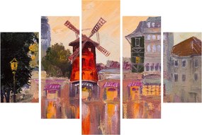 Obraz - Moulin rouge, Paríž, Francúzsko (150x105 cm)