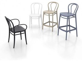 VICTOR BAR 75 záhradná barová stolička white