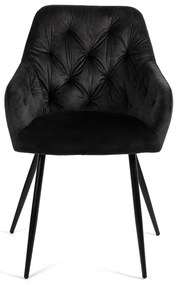 Noela Zamatová jedálenská stolička SIENA čierna