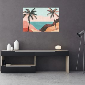 Obraz - Palmy pri mori (90x60 cm)