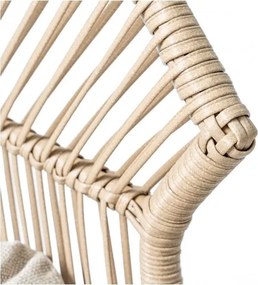 MI Ratanové kreslo HOLAND béžové (DH)