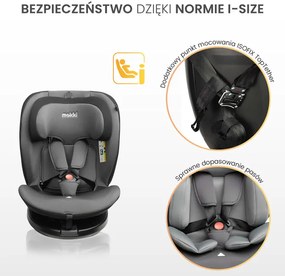 CARETERO AUTOSEDAČKA MOKKI I-SIZE DIRTY PINK (40-150)