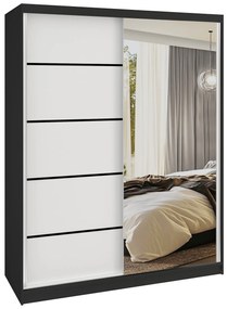 Šatníková skriňa SERENITY 133 cm biely mat MBP SERENITY SZP6/0/B/W/0/HIAL
