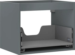 Mexen Box-A, závesná skrinka 60 cm, 1 zásuvka, grafitová matná, 91AX0-0600-470-1-66