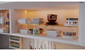 Policový organizér 42x19 cm zlatá