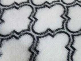 TZ Biely vzorovaný koberec shaggy Decor Latern Rozmer: 140x200 cm