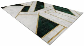 Koberec EMERALD exkluzívny 1015 glamour, styl marmur, geometrický fľaškovo zelený / zlatý