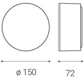 LED2 - LED Stropné svietidlo BUTTON LED/12W/230V CRI 90 čierna