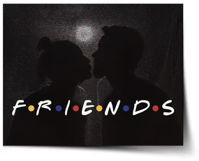 Sablio Plagát Seriál Priatelia FRIENDS Bozk - 60x40 cm