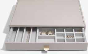 Krabička na šperky Stackers s 3 zásuvkami supersize taupe