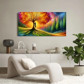 Obraz tanec svetla okolo stromu života