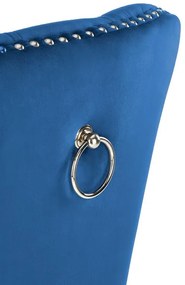 ELEGANTNÁ STOLIČKA NEA MODRÁ ZAMAT