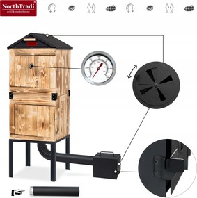 TRENDIE Udiareň XXL drevená s kovovou strechou