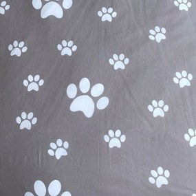 Bielo-sivé bavlnené detské obliečky na jednolôžko 140x200 cm Kitten "Grey" – Jerry Fabrics