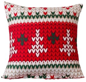 Povlak na vankúš z mikrovlákna FROSTED CHRISTMAS 45x45 cm, farebný