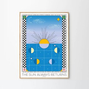 Moikka Plagát The Sun Always Returns by Signe Bagger A4 (21x27cm)